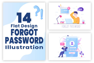 14 Forgot Password and Account Login Illustration