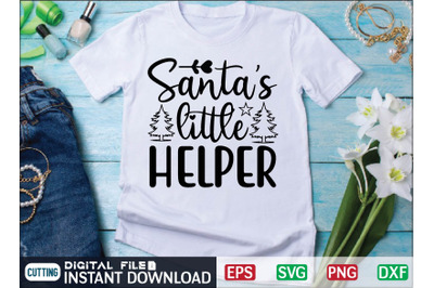 Santas little Helper svg design