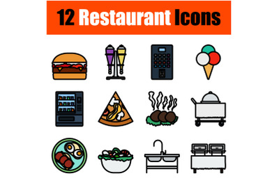 Restaurant Icon Set