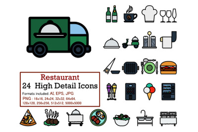 Restaurant Icon Set