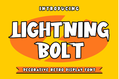 Lightning Bolt - Decorative Retro