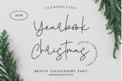 Yearbook Christmas - Calligraphy