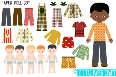 Paper Doll, Digital Paper doll, Cut out doll, Printable doll, Instant Download, Boy doll 1, Craft Doll, Cut Out Printable, pdf,png,jpg