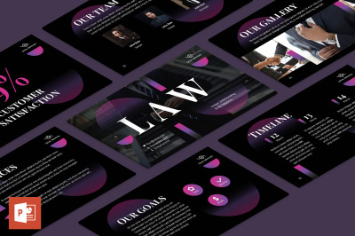 Law Company Lawyer PowerPoint Presentation Template