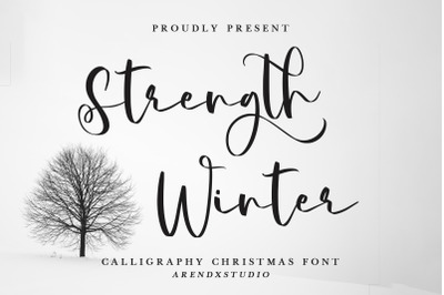 Strength Winter - Calligraphy Font