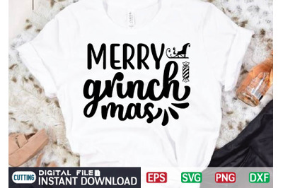 Merry grinch mas svg design