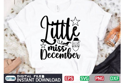 Little miss December svg design