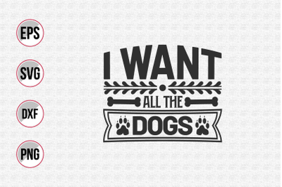 Dog typographic quotes design vector template.