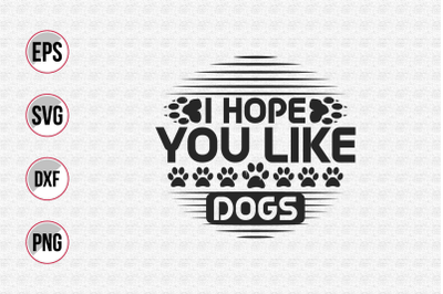 Dog typographic quotes design vector template.