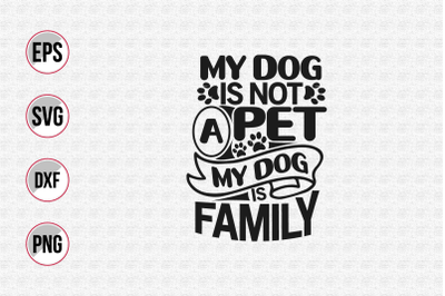 Dog quotes vector design template.