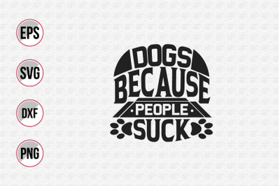 Dog typographic quotes design vector template.