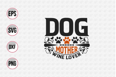 Dog typographic quotes design vector template.