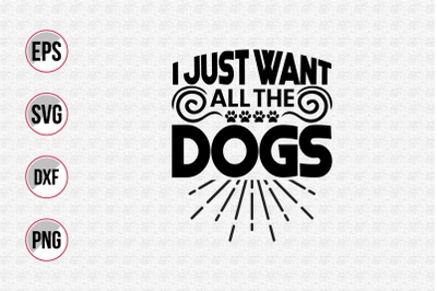 Dog typographic quotes design vector template.