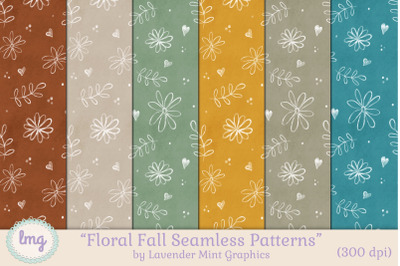 Floral Fall Seamless Patterns