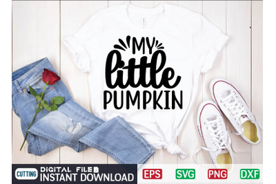 MY LITTLE pumpkin svg design