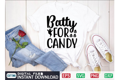 Batty FOR CANDY svg design