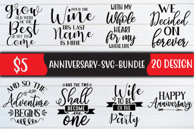 Anniversary svg bundle