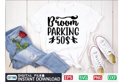 Broom PARKING 50$ svg design