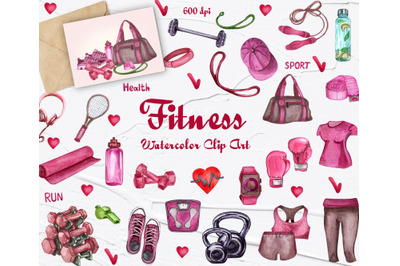 Pink Fitness Clipart