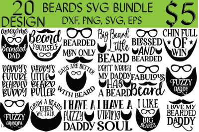 Beards svg bundle