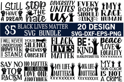 Black lives matter svg bundle