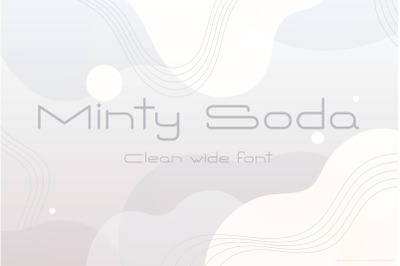 Minty Soda | Clean wide Lettering | Multilingual &amp; Ligatures