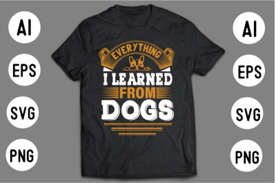 DOG T shirt Design Template