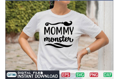 MOMMY monster svg design