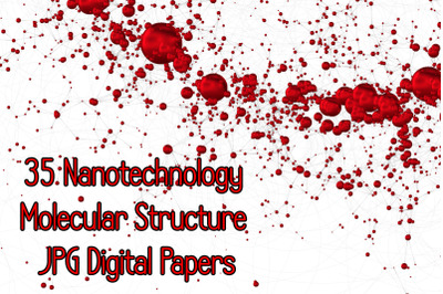35 Nanotechnology Molecular Structure JPG Digital Papers