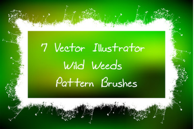 Wild Weeds Brushes - Natural Eco Grass Vector Illustrator Pattern Brus