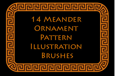 Meander Ornament - Ancient Greek Motive  Illustrator Brushes