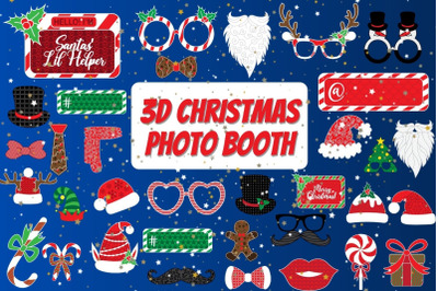3D Christmas Photo SVG Bundle