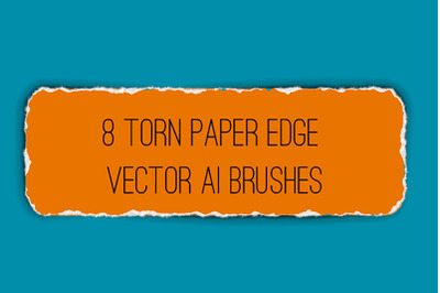 8 Ragged and Tattered Edge of Paper Adobe Illustrator Pattern Brushes