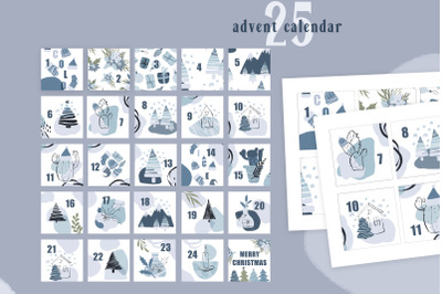 Christmas printable advent calendar- READY TO PRINT FILES