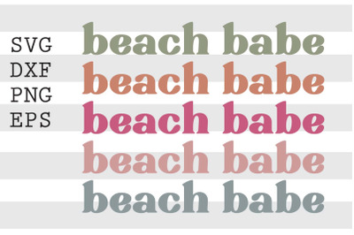 Beach babe SVG