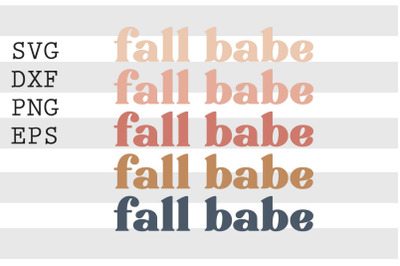 Fall babe SVG