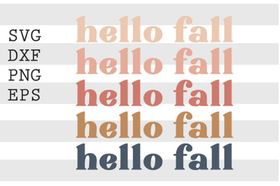 Hello fall SVG