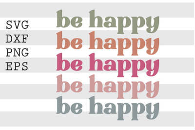 Be happy SVG