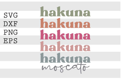 Hakuna moscato SVG