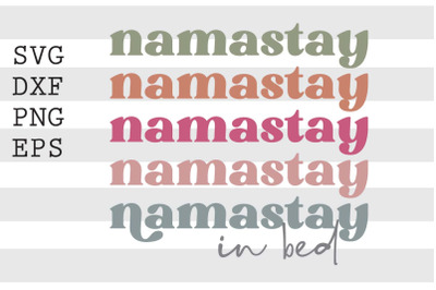 Namastay in bed SVG