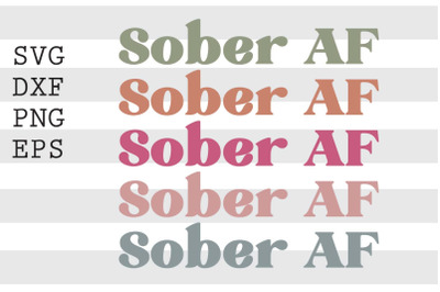 Sober AF SVG