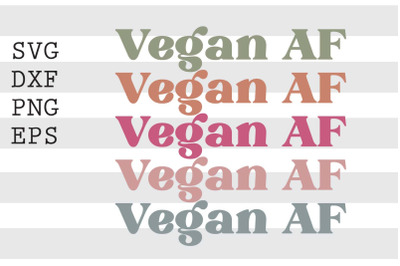 Vegan AF SVG