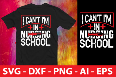 i can`t i`m in nursing school