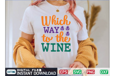 Which WAY to the WINE svg design