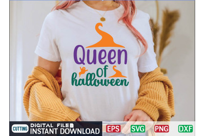 Queen of halloween svg design