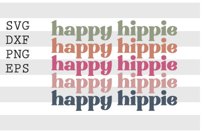 Happy hippie SVG