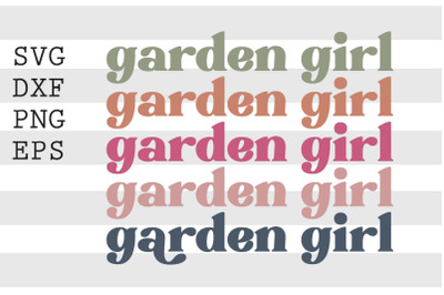 Garden girl SVG