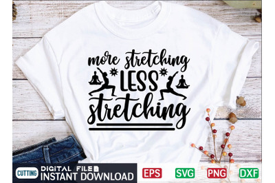 more stretching less stretching svg design