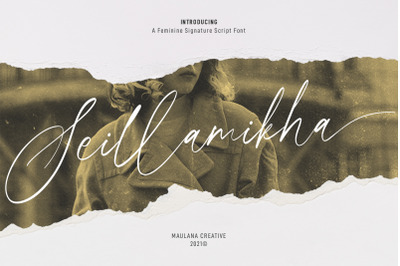 Seillamikha Feminine Script Font