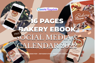 16 Pages Bakery eBook Canva Template